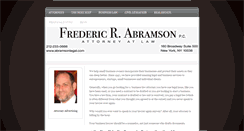 Desktop Screenshot of abramsonlegal.com