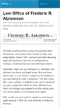 Mobile Screenshot of abramsonlegal.com